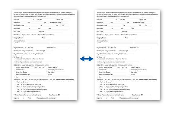 Our Submitted Forms are Duplicates of Your Existing Forms