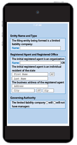 Secure form on Responsive Smartphone